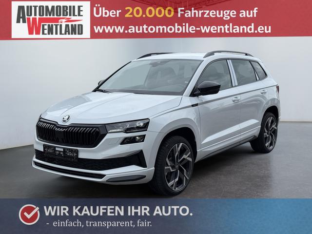 Skoda Karoq - Sportline 1,5 TSI DSG 2ZKlimaautomatik Canton Anh&auml;ngerkupplung Totewinkel Assistent 2 x Einparkhilfe Kamera 19 Zoll Felgen adaptiver Tempomat 5J Garantie