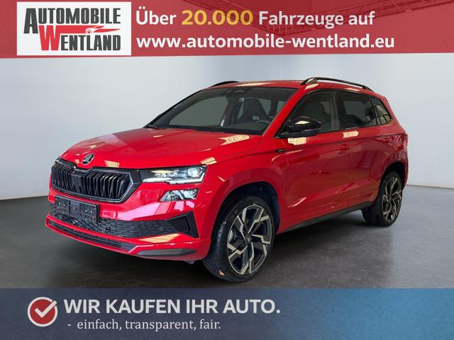 Skoda Karoq - Sportline 1,5 TSI DSG 2ZKlimaautomatik Canton Anh&auml;ngerkupplung Totewinkel Assistent 2 x Einparkhilfe Kamera 19 Zoll Felgen adaptiver Tempomat 5J Garantie