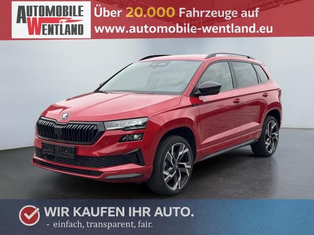 Skoda Karoq - Sportline 1,5 TSI DSG 2ZKlimaautomatik Canton Anh&auml;ngerkupplung Totewinkel Assistent 2 x Einparkhilfe Kamera 19 Zoll Felgen adaptiver Tempomat 5J Garantie