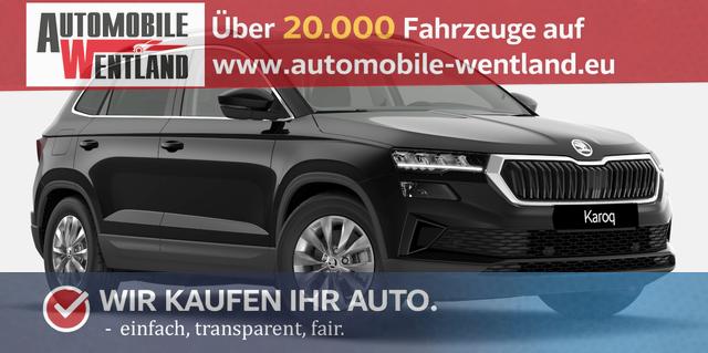 Skoda Karoq - Selection 1.5 TSI 150PS DSG/AUTOMATIK, 5J GARANTIE, SCHWARZ-MET, AHK SCHWENKBAR, LADEBODEN VAR, NAVI, ACC, PDC V/H + KAMERA, ELEKTR. HECKKLAPPE, KESSY, CHROM-PAKET, Virtual Cockpit, Telefonbox, 16" ALU, Climatronic, Sitzheizung, Lederlenkrad beheizt, Privacy-Glas