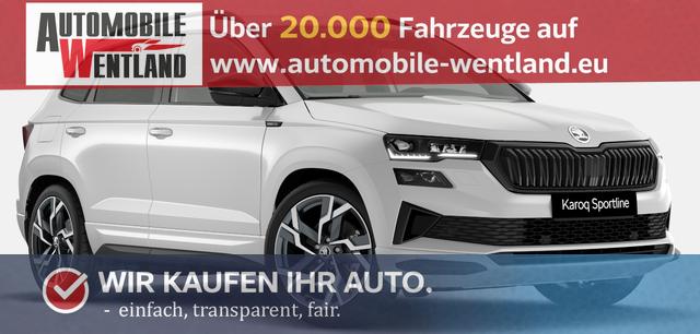 Skoda Karoq - Sportline 1.5 TSI 150PS DSG, WEISS-MET, 5JGARANTIE, AHK SCHWENKBAR, 19" ALU SAGITARIUS, BEHEIZTE FRONTSCHEIBE, SITZHEIZUNG, MATRIX-LED, Elektr. Heckklappe, Virtual Cockpit 10", Climatronic, NAVI, ACC, Parksensoren v/h, R&uuml;ckfahrkamera, Dachreling, PRIVACY-GLAS