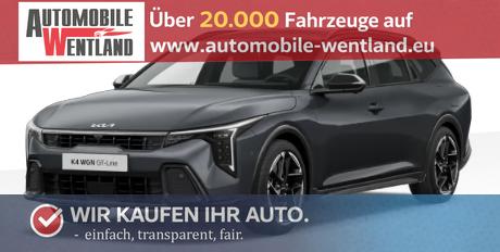 Kia K4 Gold 1.6 T-GDI 150PS 7DCT/AUTOMATIK, 7 Jahre Garantie, 16" Alu, NAVI 12,3", Parksensoren vo/hi, R&uuml;ckfahrkamera, Alarm, ACC, 2-Zonen-Climatronic, Winter-Paket, Privacy-Glas 