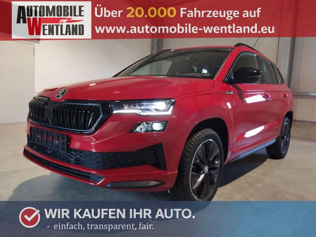 Skoda Karoq - Sportline 2.0 TSI 190 PS 4x4 DSG Navi-Anh&auml;ngerkupplung-Garantie-LED-Matrix-AppleCarPlay-2x PDC-Kamera-Android-Auto-ACC-Kessy-2-Zonen-Klimaautomatik-18''Alu