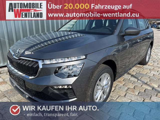 Skoda / Kamiq / Grau / / / , Bild dient zur Illustration und zeigt aufpreispflichtige Sonderausstattung. "Die Herstellergarantie beginnt bei EU-Fahrzeugen bereits bei Auslieferung vom ausl&auml;ndischen Lieferanten und kann um mehr als 14 Tage verk&uuml;rzt sein.