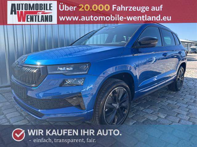 Skoda Karoq - Sportline 1,5 TSI 150 PS DSG -5 Jahre Garantie-Navi-4x Sitzheizung-Canton Sound-Anh&auml;ngerkupplung-LED-Matrix-AppleCarPlay-Android-Auto-ACC-Kessy-2-Zonen-Klimaautomatik-18''Alu-Sofort