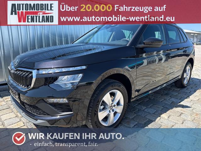 Skoda / Kamiq / Schwarz / / / , Bild dient zur Illustration und zeigt aufpreispflichtige Sonderausstattung. "Die Herstellergarantie beginnt bei EU-Fahrzeugen bereits bei Auslieferung vom ausl&auml;ndischen Lieferanten und kann um mehr als 14 Tage verk&uuml;rzt sein.