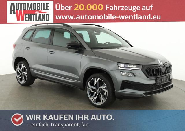 Skoda Karoq - Sportline 1.5 TSI DSG Sportline, Pano, AHK, Navi, CANTON, Matrix, AreaView, Side, FS-beheizbar, 19-Zoll