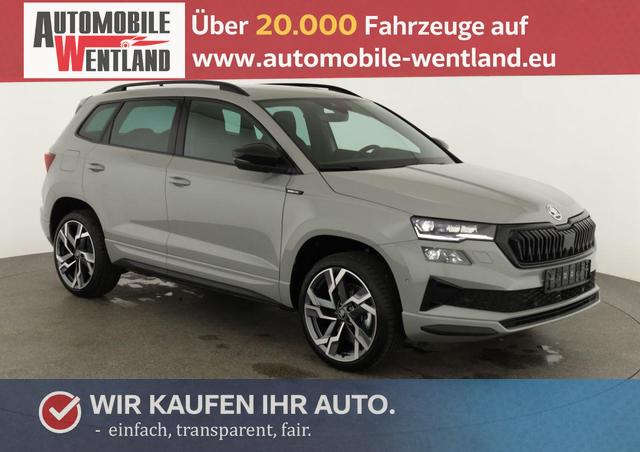 Skoda Karoq - Sportline 1.5 TSI DSG Sportline, Pano, AHK, Navi, CANTON, Matrix, AreaView, Side, FS-beheizbar, 19-Zoll