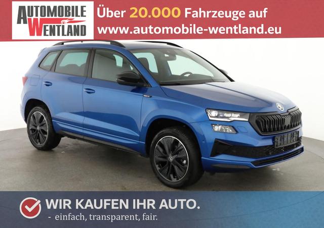 Skoda Karoq - Sportline 1.5 TSI DSG Sportline, Pano, AHK, Navi, CANTON, Matrix, AreaView, Side, FS-beheizbar