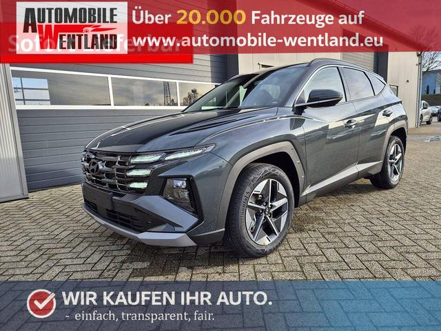 Hyundai TUCSON - Trend 1.6 T-GDI 150PS Automatik TZ 2026 Teil-Leder Sitzheizung v+h Lenkradheizung Klimaautomatik Navi Touchscreen DAB+ Apple CarPlay + Android Auto PDC R&uuml;ckf.-Kamera Matrix-LED-Scheinw.