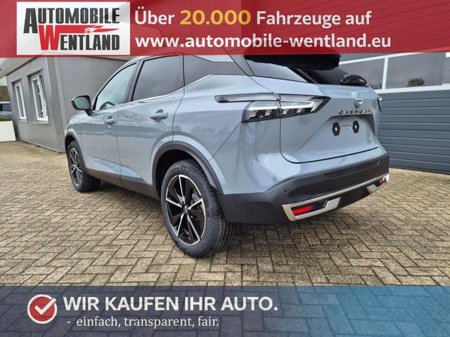 Nissan Qashqai - 1.3 DIG-T MHEV 158 PS X-Tronic Tekna Voll-Leder Klimaautomatik PanoGlasdach Sitzheizung Lenkradheizung Navi Head-Up Display elektr. Heckklappe ACC PDC v+h 360&deg;Kamera DAB Bluetooth Touchscreen Apple CarPlay Android Auto 19"LM