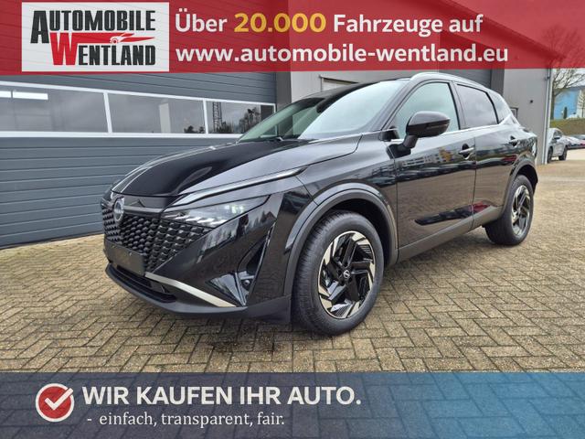 Nissan Qashqai 1.3 DIG-T MHEV 158 PS X-Tronic N-Connecta Teil-Leder PanoGlasdach Klimaautomatik Sitzheizung Lenkradheizung Navi ACC PDC v+h 360&deg;Kamera DAB Bluetooth Touchscreen Apple CarPlay Android Auto 18"LM 