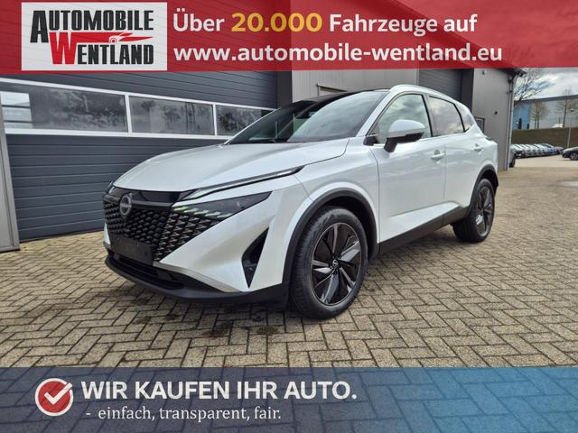 Nissan Qashqai 1.3 DIG-T MHEV 140PS Tekna Voll-Leder Klimaautomatik PanoGlasdach Sitzheizung Lenkradheizung Navi Head-Up Display elektr. Heckklappe ACC PDC v+h 360&deg;Kamera DAB Bluetooth Touchscreen Apple CarPlay Android Auto 19"LM 