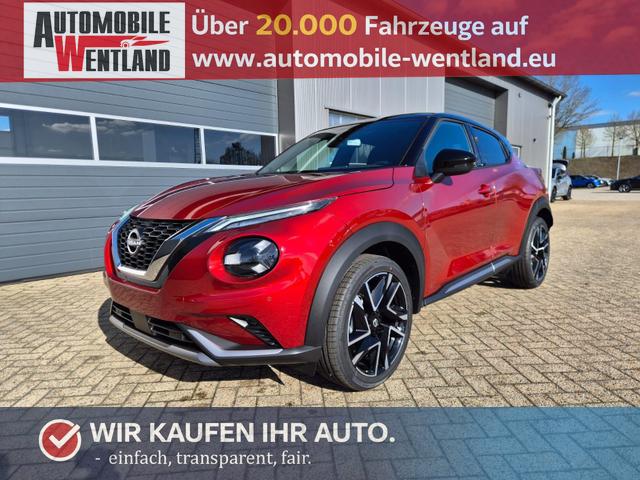 Nissan Juke 1.0 DIG-T 114PS N-Design Automatik Teil-Leder Klimaautomatik Sitzheizung Lenkradheizung PDC v+h R&uuml;ckf.Kamera Navi 19"LM Bluetooth Touchscreen Apple CarPlay Android Auto 