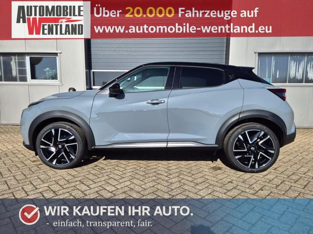 Nissan Juke 1.0 DIG-T 114PS N-Design Automatik Teil-Leder Klimaautomatik Sitzheizung Lenkradheizung PDC v+h R&uuml;ckf.Kamera Navi 19"LM Bluetooth Touchscreen Apple CarPlay Android Auto 