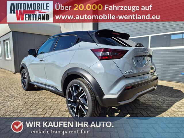 Nissan Juke 1.0 DIG-T 114PS N-Design Automatik Teil-Leder Klimaautomatik Sitzheizung Lenkradheizung PDC v+h R&uuml;ckf.Kamera Navi 19"LM Bluetooth Touchscreen Apple CarPlay Android Auto 