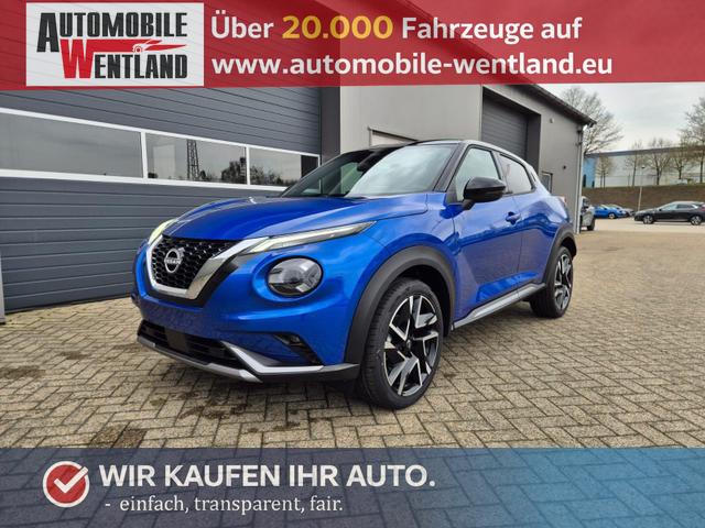 Nissan Juke - 1.0 DIG-T 114PS N-Design Automatik Teil-Leder Klimaautomatik Sitzheizung Lenkradheizung PDC v+h R&uuml;ckf.Kamera Navi 19"LM Bluetooth Touchscreen Apple CarPlay Android Auto