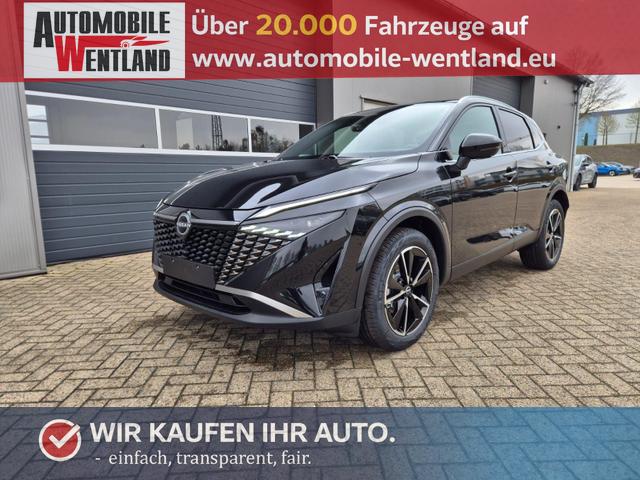 Nissan Qashqai - 1.3 DIG-T MHEV 158 PS X-Tronic Tekna Voll-Leder Klimaautomatik PanoGlasdach Sitzheizung Lenkradheizung Navi Head-Up Display elektr. Heckklappe ACC PDC v+h 360&deg;Kamera DAB Bluetooth Touchscreen Apple CarPlay Android Auto 19"LM