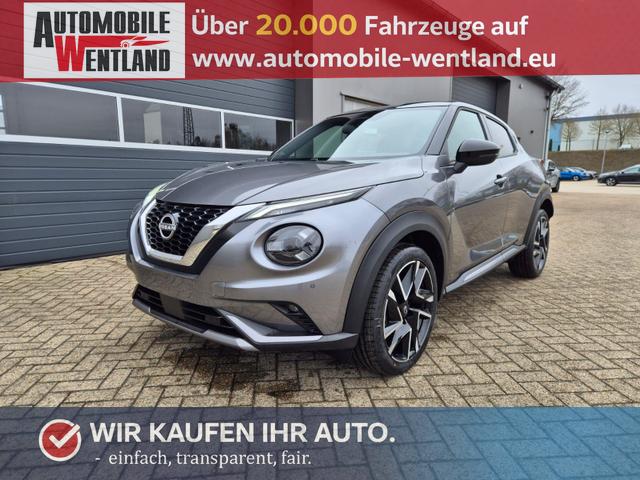 Nissan Juke 1.0 DIG-T 114PS N-Design Automatik Teil-Leder Klimaautomatik Sitzheizung Lenkradheizung PDC v+h R&uuml;ckf.Kamera Navi 19"LM Bluetooth Touchscreen Apple CarPlay Android Auto 