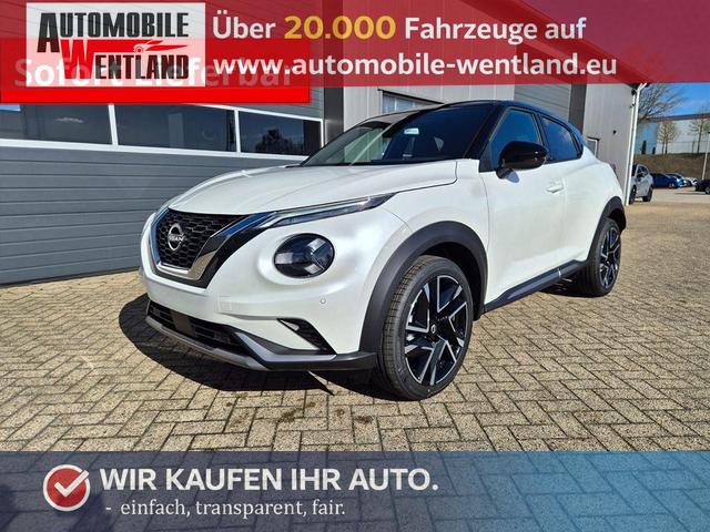 Nissan Juke - 1.0 DIG-T 114PS N-Design Automatik Teil-Leder Klimaautomatik Sitzheizung Lenkradheizung PDC v+h R&uuml;ckf.Kamera Navi 19"LM Bluetooth Touchscreen Apple CarPlay Android Auto