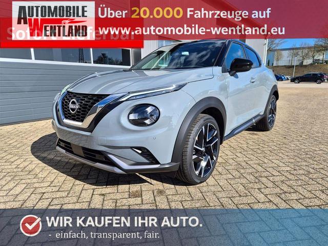 Nissan Juke - 1.0 DIG-T 114PS N-Design Automatik Teil-Leder Klimaautomatik Sitzheizung Lenkradheizung PDC v+h R&uuml;ckf.Kamera Navi 19"LM Bluetooth Touchscreen Apple CarPlay Android Auto