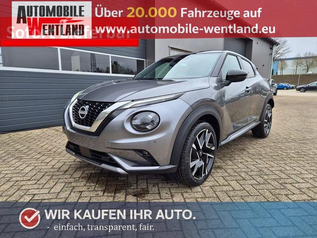 Nissan Juke - 1.0 DIG-T 114PS N-Design Automatik Teil-Leder Klimaautomatik Sitzheizung Lenkradheizung PDC v+h R&uuml;ckf.Kamera Navi 19"LM Bluetooth Touchscreen Apple CarPlay Android Auto