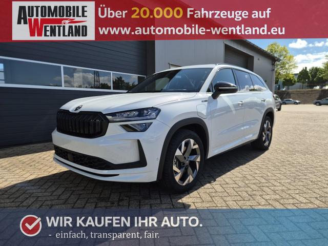 Skoda Kodiaq - Sportline 1.5 TSI 204PS PHEV DSG schwenkb. AHK elektr. PanoDach HUD Alcantara PDC v+h 360&deg;Kamera CANTON Sound Klimaautomatik Sitzheizung Lenkradheizung Navi Apple CarPlay Android Auto 2xKeyless 19"LM vollelektr. Reichweite 116KM