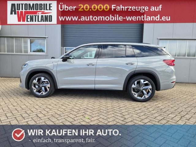 Skoda Kodiaq - Sportline 1.5 TSI 204PS PHEV DSG schwenkb. AHK elektr. PanoDach HUD Alcantara PDC v+h 360&deg;Kamera CANTON Sound Klimaautomatik Sitzheizung Lenkradheizung Navi Apple CarPlay Android Auto 2xKeyless 19"LM vollelektr. Reichweite 116KM