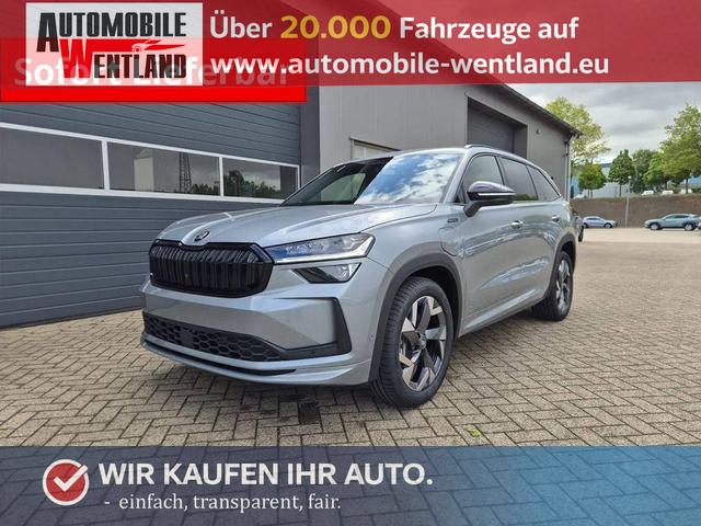 Skoda Kodiaq - Sportline 1.5 TSI 204PS PHEV DSG schwenkb. AHK elektr. PanoDach HUD Alcantara PDC v+h 360&deg;Kamera CANTON Sound Klimaautomatik Sitzheizung Lenkradheizung Navi Apple CarPlay Android Auto 2xKeyless 19"LM vollelektr. Reichweite 116KM