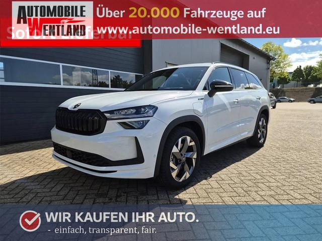 Skoda Kodiaq - Sportline 1.5 TSI 204PS PHEV DSG schwenkb. AHK elektr. PanoDach HUD Alcantara PDC v+h 360&deg;Kamera CANTON Sound Klimaautomatik Sitzheizung Lenkradheizung Navi Apple CarPlay Android Auto 2xKeyless 19"LM vollelektr. Reichweite 116KM