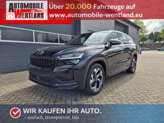 Skoda Kodiaq - Sportline 1.5 TSI 204PS PHEV DSG schwenkb. AHK elektr. PanoDach HUD Alcantara PDC v+h 360&deg;Kamera CANTON Sound Klimaautomatik Sitzheizung Lenkradheizung Navi Apple CarPlay Android Auto 2xKeyless 19"LM vollelektr. Reichweite 116KM