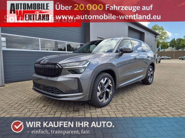 Skoda Kodiaq - Sportline 1.5 TSI 204PS PHEV DSG schwenkb. AHK elektr. PanoDach HUD Alcantara PDC v+h 360&deg;Kamera CANTON Sound Klimaautomatik Sitzheizung Lenkradheizung Navi Apple CarPlay Android Auto 2xKeyless 19"LM vollelektr. Reichweite 116KM