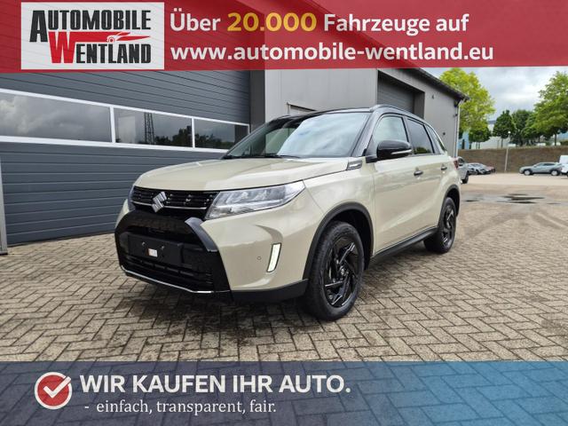 Suzuki Vitara - Comfort+ 110PS Automatik MHEV 4x4 ALLGRIP 1.4 Boosterjet Black Edition Panodach Teilleder Navi Klimaautomatik Sitzheizung ACC PDC v+h R&uuml;ckf.Kamera Suzuki-Radio Apple CarPlay Android Auto Touchscreen 2xKeyless 17-LM