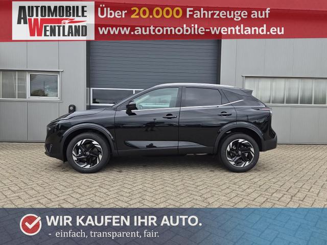 Nissan Qashqai - 1.3 DIG-T MHEV 158 PS X-Tronic N-Connecta Teil-Leder PanoGlasdach Klimaautomatik Sitzheizung Lenkradheizung Navi ACC PDC v+h 360&deg;Kamera DAB Bluetooth Touchscreen Apple CarPlay Android Auto 18"LM