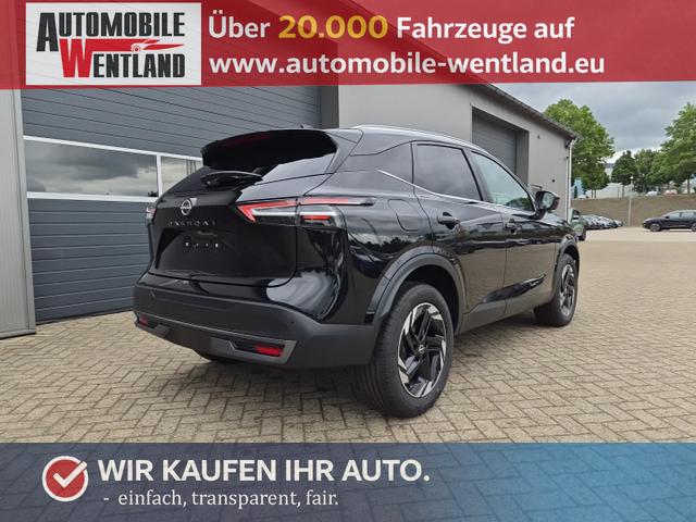 Nissan Qashqai - 1.3 DIG-T MHEV 158 PS X-Tronic N-Connecta Teil-Leder PanoGlasdach Klimaautomatik Sitzheizung Lenkradheizung Navi ACC PDC v+h 360&deg;Kamera DAB Bluetooth Touchscreen Apple CarPlay Android Auto 18"LM