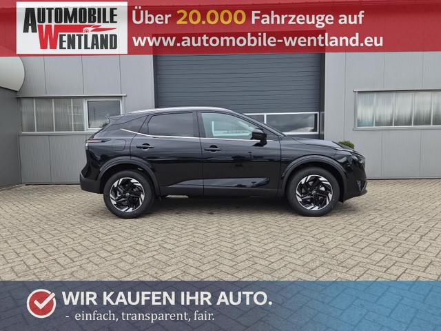 Nissan Qashqai - 1.3 DIG-T MHEV 158 PS X-Tronic N-Connecta Teil-Leder PanoGlasdach Klimaautomatik Sitzheizung Lenkradheizung Navi ACC PDC v+h 360&deg;Kamera DAB Bluetooth Touchscreen Apple CarPlay Android Auto 18"LM
