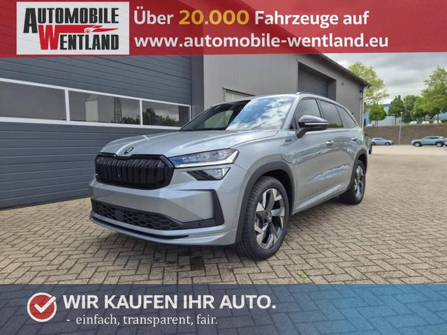 Skoda Kodiaq - Sportline 1.5 TSI 204PS PHEV DSG schwenkb. AHK elektr. PanoDach HUD Alcantara PDC v+h 360&deg;Kamera CANTON Sound Klimaautomatik Sitzheizung Lenkradheizung Navi Apple CarPlay Android Auto 2xKeyless 19"LM vollelektr. Reichweite 116KM