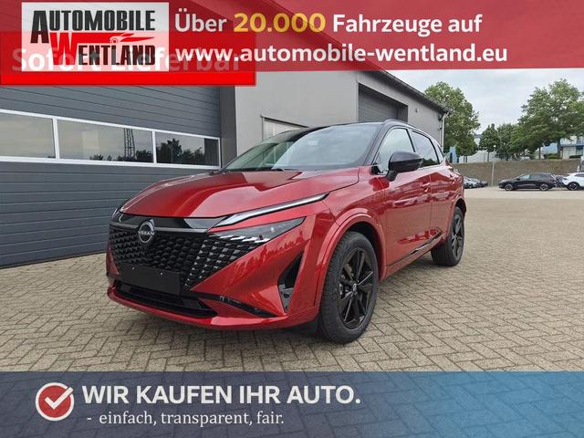 Nissan Qashqai - 1.3 DIG-T MHEV 158 PS X-Tronic N-Design Head-Up Display Teil-Leder Klimaautomatik Sitzheizung Lenkradheizung Navi elektr. Heckklappe ACC PDC v+h 360&deg;Kamera DAB Bluetooth Touchscreen Apple CarPlay Android Auto 19"Zoll