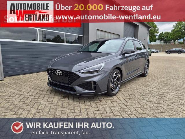 Hyundai i30 Kombi - 1.6 T-GDI 150PS Automatik N-Line Sitzheizung Lenkradheizung Klimaautomatik Navi 10,3"-Touchscreen Bluelink Apple CarPlay + Android Auto PDC v+h R&uuml;ckf.Kamera 18-LM