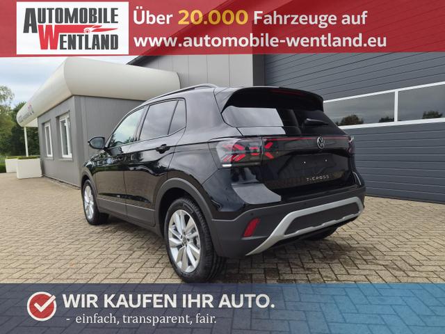 Volkswagen T-Cross - 1.0 TSI 116PS DSG Life AHK (abnehmbar) IQ.LIGHT-LED-Matrix Sitzheizung R&uuml;ckf.Kamera Klimaautomatik Abstandstempomat Apple CarPlay Android Auto