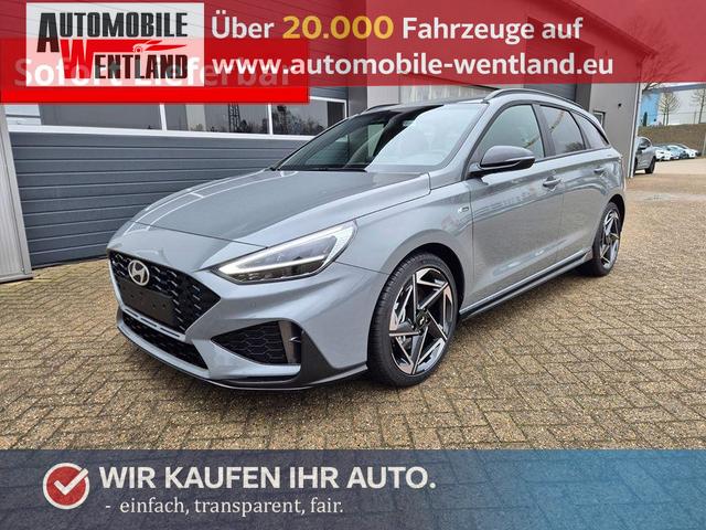 Hyundai i30 Kombi - 1.6 T-GDI 150PS Automatik N-Line Sitzheizung Lenkradheizung Klimaautomatik Navi 10,3"-Touchscreen Bluelink Apple CarPlay + Android Auto PDC v+h R&uuml;ckf.Kamera 18-LM
