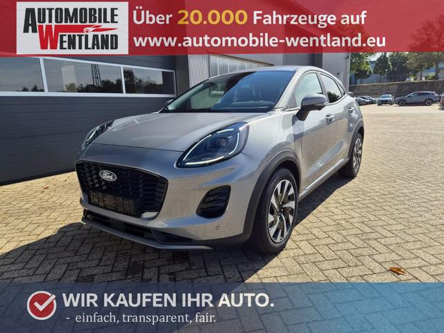 Ford Puma - Titanium 1.0 EcoBoost Hybrid 125PS Automatik abnehm. AHK ACC 4xKamera Klimaautomatik Sitzheizung Lenkradheizung Frontscheibe beheizb. LED-Scheinwerfer SYNC4 Bluetooth Apple CarPlay Android Auto PDC v+h