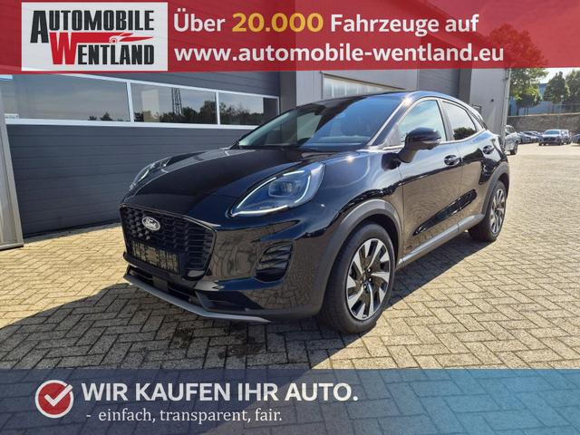 Ford Puma - Titanium 1.0 EcoBoost Hybrid 125PS Automatik abnehm. AHK ACC 4xKamera Klimaautomatik Sitzheizung Lenkradheizung Frontscheibe beheizb. LED-Scheinwerfer SYNC4 Bluetooth Apple CarPlay Android Auto PDC v+h