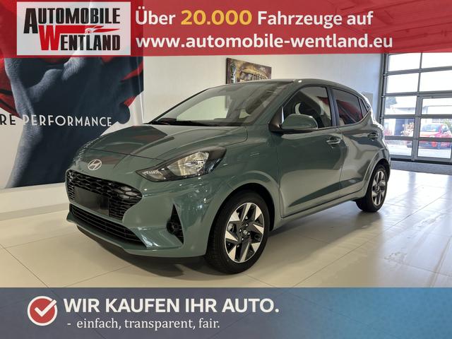Hyundai i10 - GO+ 1.2 MT 58 kW (79 PS) 5 Jahre Herstellergarantie, Klimaautomatik, Navigationssystem, Apple CarPlay & Android Auto, Sitzheizung, Lenkradheizung, Einparkhilfe hinten, R&uuml;ckfahrkamera, Privacy Glass, 15" Leichtmetallfelgen, uvm.