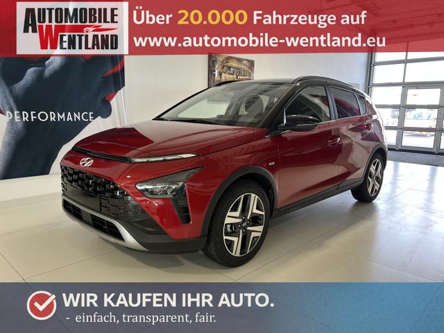Hyundai BAYON - Trend Line 1.0 T-GDI 48V 88 kW (120 PS) Infotainment Paket mit Navigationssystem, Technik-Paket, Zwei-Ton-Lackierung, LED-Scheinwerfer, Bose Soundsystem, Einparkhilfe vorne und hinten inkl. R&uuml;ckfahrkamera, Sitzheizung hinten, Lenkradheizung, uvm.