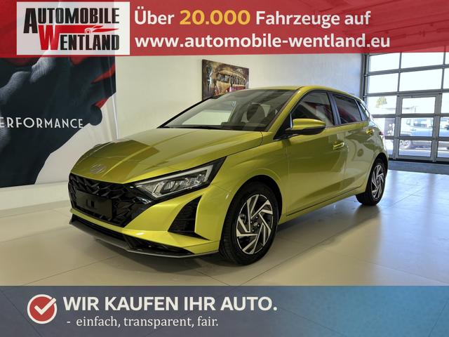 Hyundai i20 - GO+ 1.0 T-GDI DCT 74 kW (100PS) Navigationssystem, Klimaautomatik, R&uuml;ckfahrkamera, DAB, Apple CarPlay, Android Auto, Sitzheizung, Lenkradheizung, Spurassistent, Tempolimit-Assistent, 16"-Leichtmetallfelgen, Virtual Cockpit,