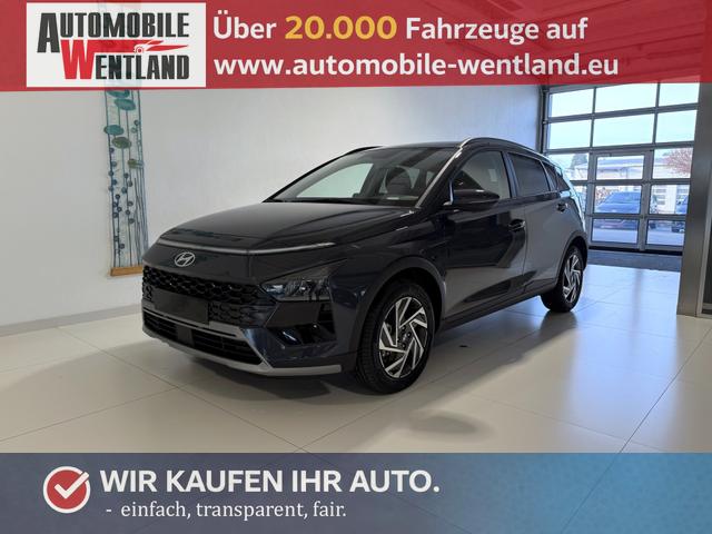 Hyundai BAYON - GO+ 1.0 T-GDI DCT 74 kW (101 PS) Toter-Winkel-Assistent, Induktive Ladestation, Comfort-Paket, Lenkradheizung, Sitzheizung, DAB, Android Auto, Apple CarPlay, Navigationssystem, LED-Scheinwerfer, Einparkhilfe, R&uuml;ckfahrkamera, uvm.