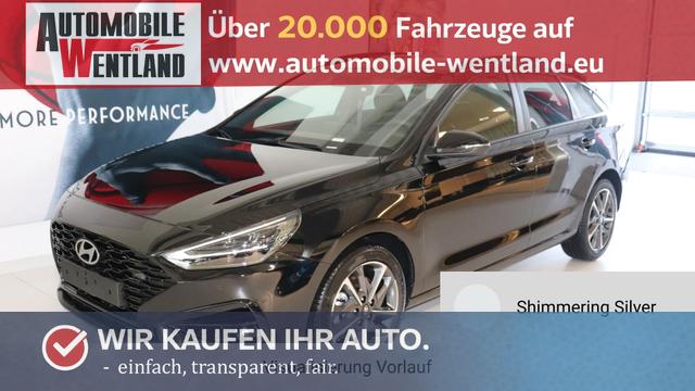 Hyundai i30 - GO+ 1.0 TGDi DCT 73 kW (100 PS) Navigationssystem, Radio, DAB, Android Auto, Apple CarPlay, 2-Zonen-Klimaautomatik, Lenkradheizung, Sitzheizung, Induktionsladen des Smartphones, 17" Leichtmetallfelgen, uvm.