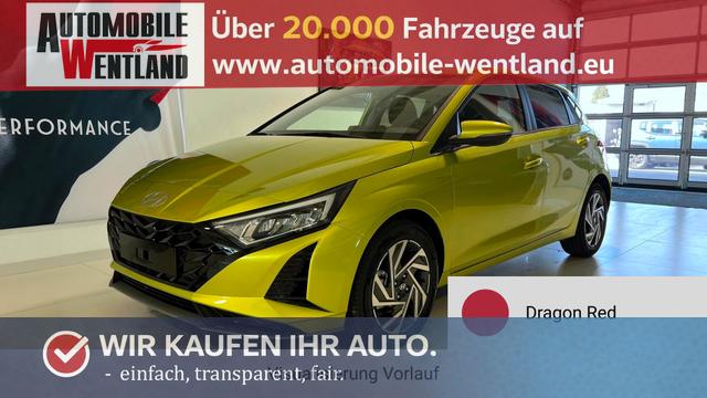 Hyundai i20 - GO+ 1.0 T-GDI DCT 73 kW (100 PS) Lenkradheizung, Sitzheizung, Klimaautomatik, DAB, Android Auto, Apple CarPlay, Navigationssystem, Digitales Cockpit, Einparkhilfe hinten, R&uuml;ckfahrkamera, LED-Scheinwerfer, 16 Zoll Leichtmetallfelgen, uvm.
