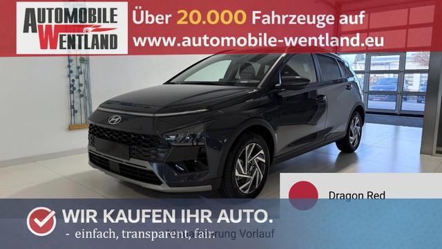 Hyundai BAYON - GO+ 1.0 T-GDI DCT 74 kW (101 PS) Toter-Winkel-Assistent, Induktive Ladestation, Comfort-Paket, Lenkradheizung, Sitzheizung, DAB, Android Auto, Apple CarPlay, Navigationssystem, LED-Scheinwerfer, Einparkhilfe, R&uuml;ckfahrkamera, uvm.